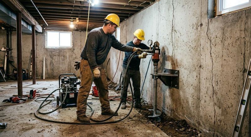 Basement Stabilization in Dripping Springs, TX
